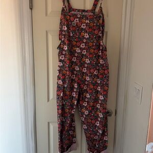 Lucy & Yak Floral Jumpsuit - Pink and Red